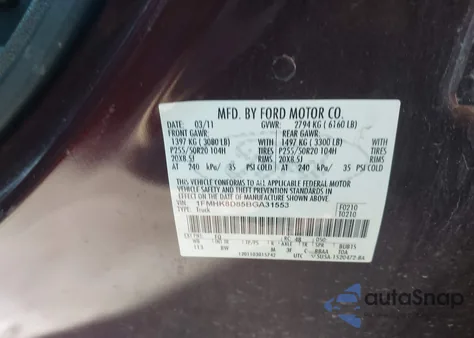 2011 Ford Explorer Xlt z USA, uszkodzony, nr VIN 1FMHK8D85BGA31553